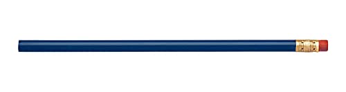 Pencil Guy Blank Round Pencils, Medium Blue | 144 to a box - color: Medium Blue, size: 1 Count (Pack of 144), style: Not Sharpened