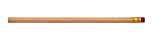 Pencil Guy Blank Round Pencils Natural | 144 to a box, Not Sharpened - color: Natural, size: 1 Count (Pack of 144), style: Not Sharpened