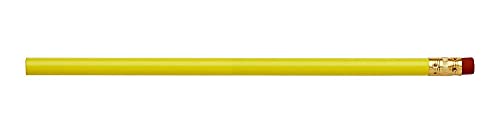 Pencil Guy Blank Round Pencils, Yellow, 144 to a box | Not Sharpened - color: Yellow, size: 1 Count (Pack of 144), style: Not Sharpened