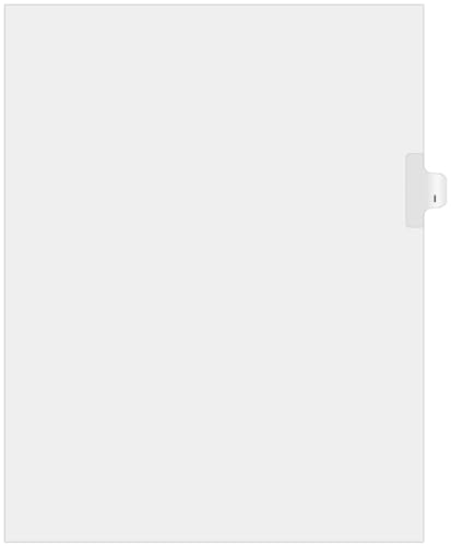 Exhibitindexes® Side Letter Tabs - AVE Style Bold Font - Pack of 25 - style: I
