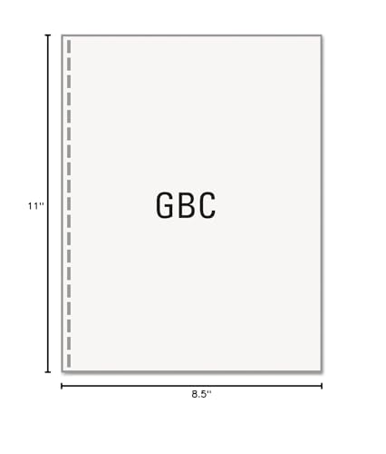 PrintWorks Professional Prepunched Paper, 8.5 x 11, 20 lb, GBC CombBind 19-Hole Punched Report & Presentation Paper, 500 Sheets, White (04328) - size: 20 lb, style: GBC, 19-Hole