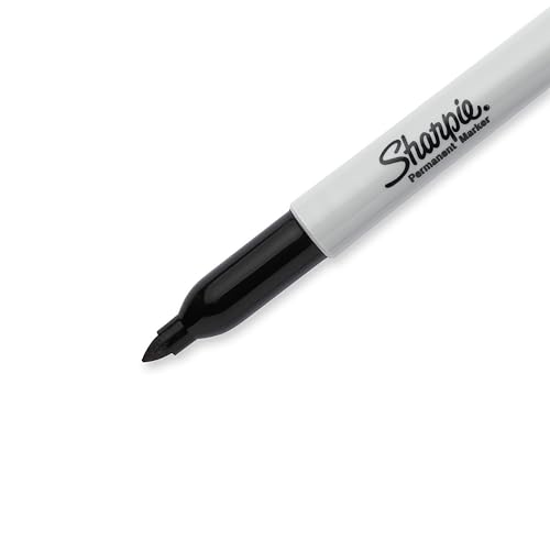 Sharpie Extreme Permanent Markers, Fine Point, Black, 12 Count - Fade Resistant - size: 1 Count (Pack of 12)