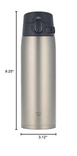 Zojirushi SM-VH60-XA GoCafe Insulated Stainless Steel Mug, 20-Ounce (.60 liter), PFAS-free & BPA-free - color: Stainless, size: 20 Ounces