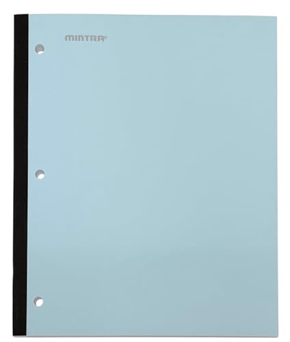 Mintra Bound Notebook 3pk - 80 Sheets - College Ruled (Arctic Ice, Sun Yellow, Spring Pink) - color: Arctic Ice, Sun Yellow, Spring Pink