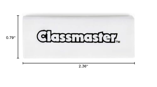 Classmaster Large Plastic Pencil Erasers 20-Pieces