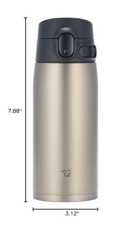 Zojirushi SM-VH48-XA GoCafe Insulated Stainless Steel Mug, 16-Ounce (.48 liter), PFAS-free & BPA-free - color: Stainless, size: 16 Ounces