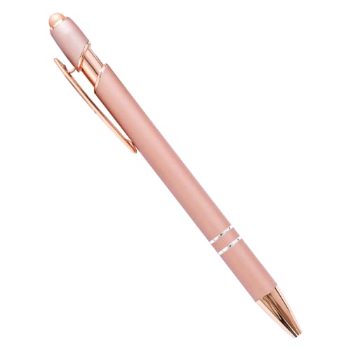 PASISIBICK 12 Pieces Ballpoint Pen with Stylus Tip, 2 in 1 Stylus Pens Stylish Pen, Metal Stylus Pen for Touch Screens, 1.0 mm Black Ink(Pack of 12) - color: 12 Pcs Stylus Pens-5