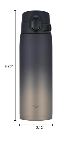 Zojirushi SM-VH60-XZ GoCafe Insulated Stainless Steel Mug, 20-Ounce (.60 liter), PFAS-free & BPA-free - color: Sumi, size: 20 Ounces