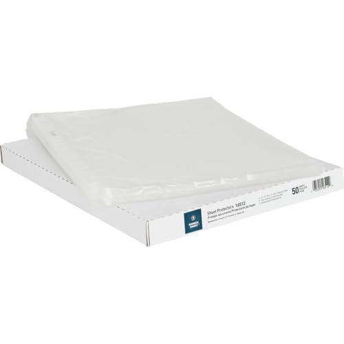 Business Source Heavyweight Top Loading Sheet Protector - Box of 50, Clear, 3.3 mil (16512) - size: 50 Count (Pack of 1)