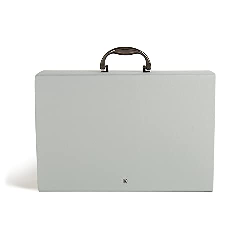 U Brands Fashion Expanding File Folder, Legal Size, 19 Pocket (Gray Linen) - style: Gray Linen