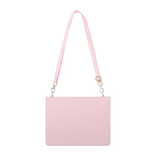 Handbag Case for iPad Mini 7 2024/Mini 6th Generation Case, Techcircle Elegant Crossbody PU Leather Folio Envelope Pocket Stand Cover with Hand Strap+Shoulder Strap+Pencil Holder+Card Slots, Baby Pink - color: 02 Baby Pink, size: iPad Mini 7/6 8.3"