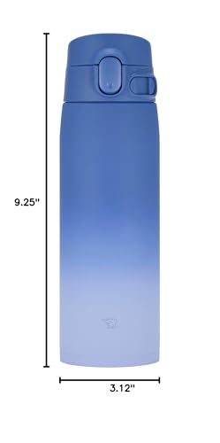 Zojirushi SM-VH60-AZ GoCafe Insulated Stainless Steel Mug, 20-Ounce (.60 liter), PFAS-free & BPA-free - color: Blue Ai, size: 20 Ounces