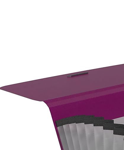 TRU RED Reinforced Plastic Accordion File, 13‑Pocket Expanding Organizer, Letter Size, Purple – 3/Pack