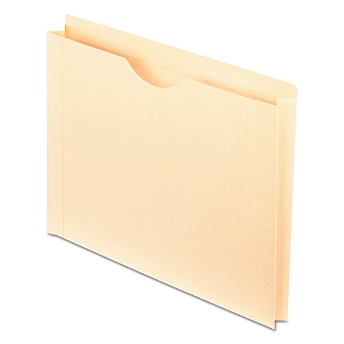 Pendaflex File Jackets, Letter Size, Manila, Reinforced Straight-Cut Tabs with Thumb Cut, 50 per Box (22150) - size: 1-1/2-Inch Expansion, style: File Jacket
