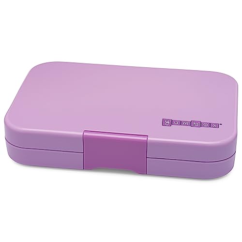 Yumbox Tapas Leakproof Bento Box, 4 Compartments, Seville Purple | Large 4.2-Cup Capacity | Sandwich-Friendly| Removable Compartment Tray | Easy-Open Single Latch | Ideal for Teens & Adults - color: Seville Purple Rainbow