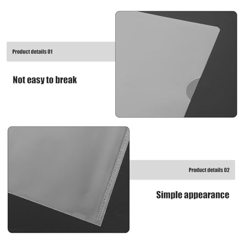 DOITOOL 20pcs Sheet Protectors for Binders, Pp Material with Quick Identification, for Office Papers and Study Materials, Sturdy and Heavy Duty Sleeve Protectors