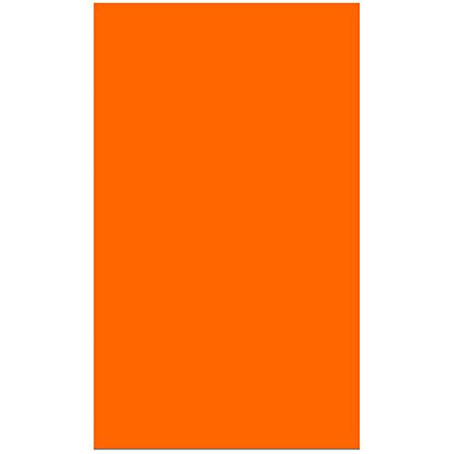 Colonial Cards: 150 Color Cardstock 3" x 5" Index Cards, Orange, Unruled - color: orange
