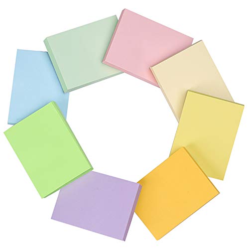 Vanpad Sticky Notes 1.5x2 Inches,48 Pads, Light Colors Self-Stick Pads,75 Sheets/Pad