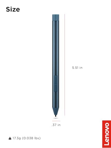 Lenovo Digital Pen 3 for Laptops, Supports Multiple Protocols, Advanced Tilt Recognition, Tidal Teal - style: Digital Pen 3