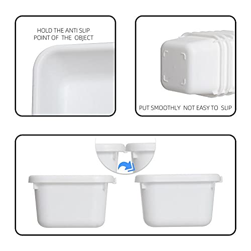 Interlocking Desk Drawer Organizer Separators for Kitchen, Bathroom, Makeup, Office (Set of 10)