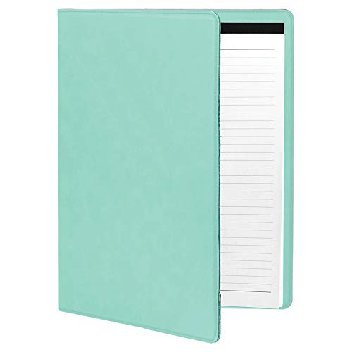 Large 9.5" X 12" Portfolio Notepad, Monarch Butterfly, Personalized Engraving Included (Teal) - color: Teal, size: Large 9.5 X 12