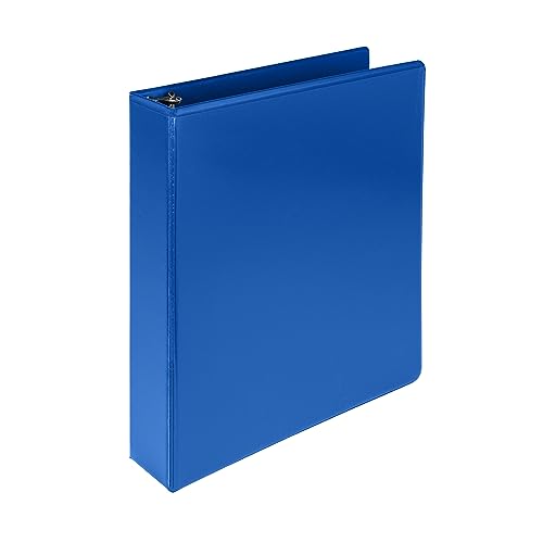 Samsill Durable 1.5 Inch Binder, D Ring Binder, 100% Recycled Chipboard, Blueberry - color: Blueberry, size: 1 Pack, style: 1.5 Inch