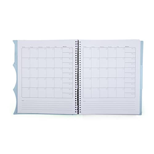 Mintra Office Durable PREMIUM Spiral Notebook (Arctic Ice, 3 Subject (8.5in x 11in)) - color: Arctic Ice, size: 3 Subject (8.5in x 11in)