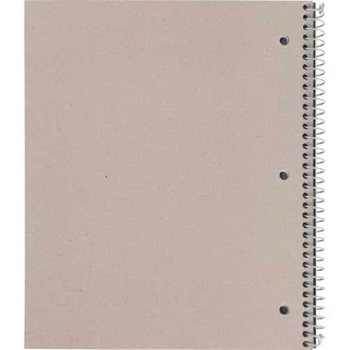 STAPLES Accel 1-Subject Subject Notebook, 8-1/2" x 11", Graph Ruled, Assorted, 12/Pack (color chosen at random) - style: 12 Pack