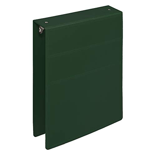 Carstens 2-Inch Heavy Duty 3-Ring Binder - Top Opening, Forest Green, Durable Plastic, Precision No-Gap Rings, Waterproof Cover, No Pockets, Holds 300 Letter Sheets, BPA-Free, Made in USA (5870-3R) - color: Hunter Green, size: Individual