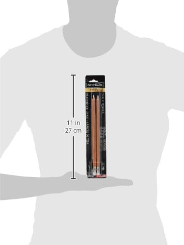 General Pencil 2 Piece Multi-Pastel Chalk Pencils, White