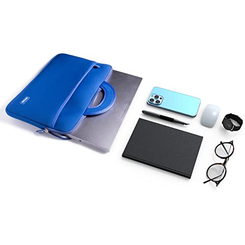 amCase Chromebook Case-11.6 to 12 inch Neoprene Sleeve with Handle-Blue | Travel laptop bag - color: Blue, size: 11.6 to 12 inch
