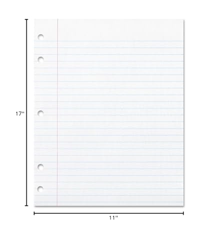 Ecology Recycled Filler Paper, Wide Ruled, White, 150 Sheets