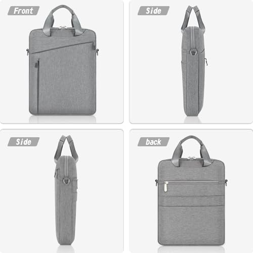 Laptop Case Shoulder Sleeve Bag Compatible with 14" MacBook Pro M5 M4 M3 M2 M1/13.6" MacBook air M4 M3 M2/13 MacBook Neo, Chromebook Notebook Portable Carrying Messenger Computer Bag, Gray - color: Gray