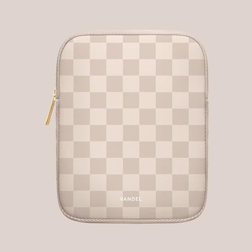 Vandel Slim & Protective Tablet Sleeve for 9-11 inch iPads A16, 11" iPad Pro, 10.9" iPad,10.2" iPad, 10.9" iPad Air, 11 Inch Samsung Galaxy Tab A9+, Bag Fits Magic Keyboard - color: a. Neutral Checker, size: 9-11 Inch Tablet