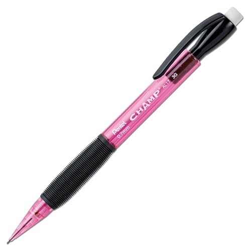 Pentel Champ Mechanical Pencil, (0.7mm), Pink Barrel, Box of 12 (AL17P) - color: Pink, size: 1 Count (Pack of 12), style: 0.7 mm