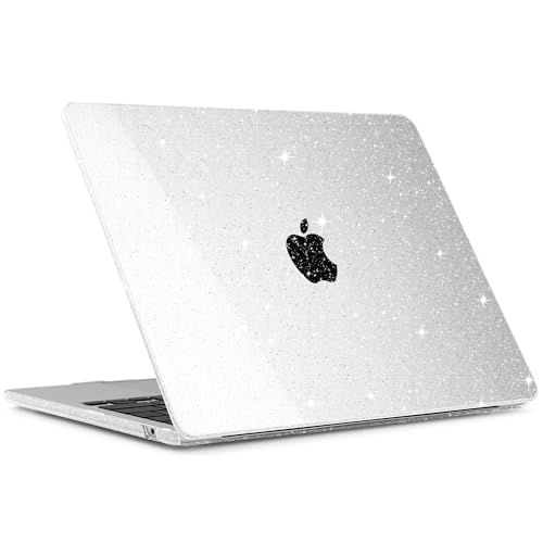 Batianda StarryMist Case for MacBook Neo 13 Inch 2026, Starry Clear | 4-in-1 Bundle Subtle Glitter Mist Finish, Slim Lightweight Shell, Everyday Protection for MacBook Neo 13 Inch Model A3404 - color: Glitter Clear