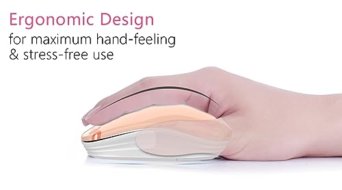 JUHOO Wireless Mouse with Nano Receiver for PC, Laptop, Notebook, Computer, MacBook, Less Noise, Portable Mobile Optical Mice - style: Kerry Bear