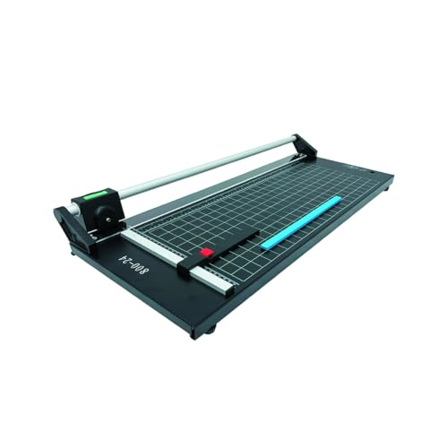 INTBUYING 24 Inch Commercial Manual Precision Rotary Paper Trimmer Smart Rotary Paper Cutter for Cutting Various Types of Photo Paper, Film, hot and Cold Laminating Paper, Office Paper, etc