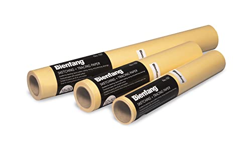 Bienfang Sketching & Tracing Paper Roll, Canary Yellow, 24 Inches x 50 Yards, Large - for Drawing, Trace, Sketch, Craft, Sewing Pattern