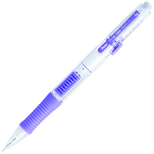 Pentel QUICK CLICK Mechanical Pencil (0.7mm), Violet Barrel, Box of 12 Pencils (PD217V) - color: Violet, size: 12 Count (Pack of 1), style: 0.7mm