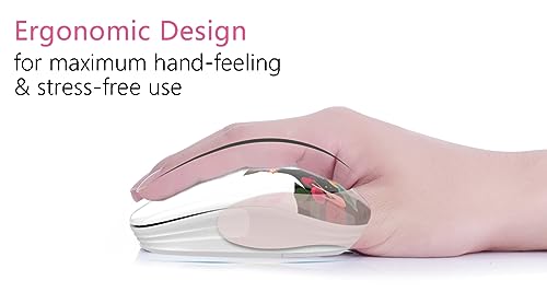 JUHOO Wireless Mouse with Nano Receiver for PC, Laptop, Notebook, Computer, MacBook, Less Noise, Portable Mobile Optical Mice - style: Forest Girl