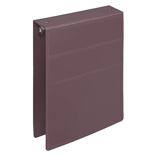Carstens 2-Inch Heavy Duty 3-Ring Binder - Top Opening, Plum, Durable Plastic, Precision No-Gap Rings, Waterproof Cover, No Pockets, Holds 300 US Letter Sheets, BPA-Free, Made in USA (5873-3R) - color: Mulberry, size: Individual