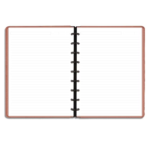9 Disc Discbound Refill Paper, Loose Leaf Paper, 9 Disc Prepunched Paper for Happy Planner Inserts, White Paper, Total 100 Sheets/200 Pages, College Ruled, 100gsm, 7 X 9.2.5 Inch - size: 100 Sheets