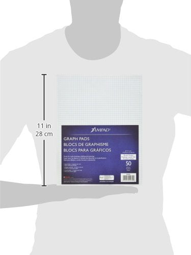 Ampad Faint Ink Quadrille Pads, Blue (ESS22032C) - size: 50 Count (Pack of 1)