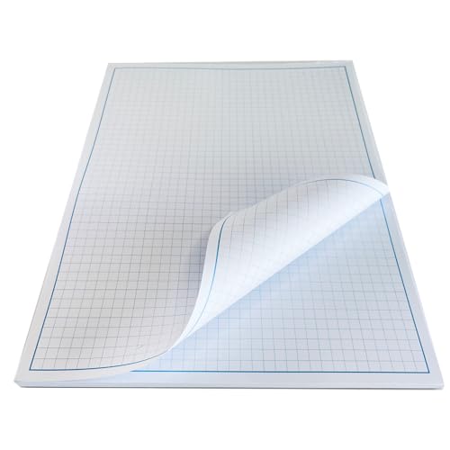 Reskid Blueprint and Graph Paper Pad - 50 Sheets Per Pad - 70lb Text - For Drawing, Designing, and More - Perfect Tool for Young Artists, Budding Designers, and Classroom Use (5, 9x12) - size: 9x12