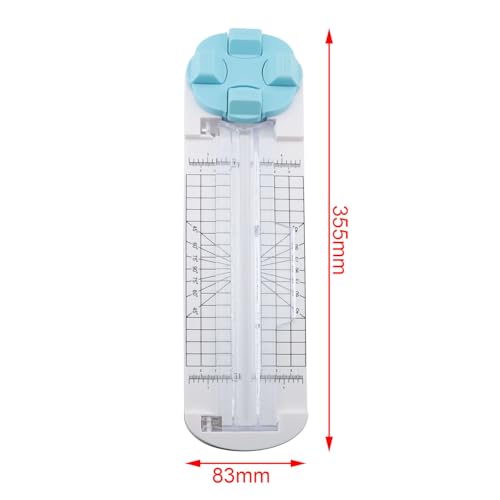 TAODAN Compact Scrapbook Paper Cutter 4 in 1 Craft Cutting Tool Multifunctional Clipboard Utility for Cutting Photo Albums Greeting Card Labels Gift Tag
