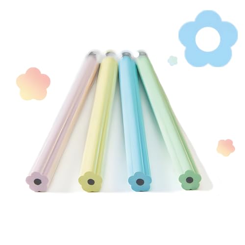 Flower Shaped HB Pencils for Kids, Cute School Supplies, 12 Count | Unique Petal-Like Shavings Design, Encourages Creative Learning, Classroom Prizes, Birthday Gifts, Party Favors - style: Flower Pencils