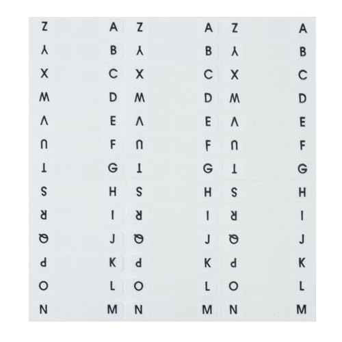 Redi-Tag Alphabetical Tabs, A - Z Pre-Printed Divider Tabs, Permanent Adhesive Index Labels,Divider Labels for School, Home and Office, 7/16" x 1", White, 104 Tabs Per Pack, (B31005)