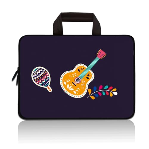 11 11.6 12 12.1 12.5 inch Laptop Carrying Bag Chromebook Case Notebook Ultrabook Bag Tablet Neoprene Sleeve (Guitar) - color: Guitar