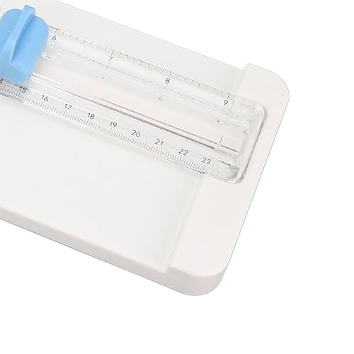 Paper Cutter Portable Paper Trimmer Cutter 4 in 1 Paper Trimmer Scrapbooking Tool Paper Trimmer with 45 to 90 Degree Angle Measuring (Blue) - color: Blue